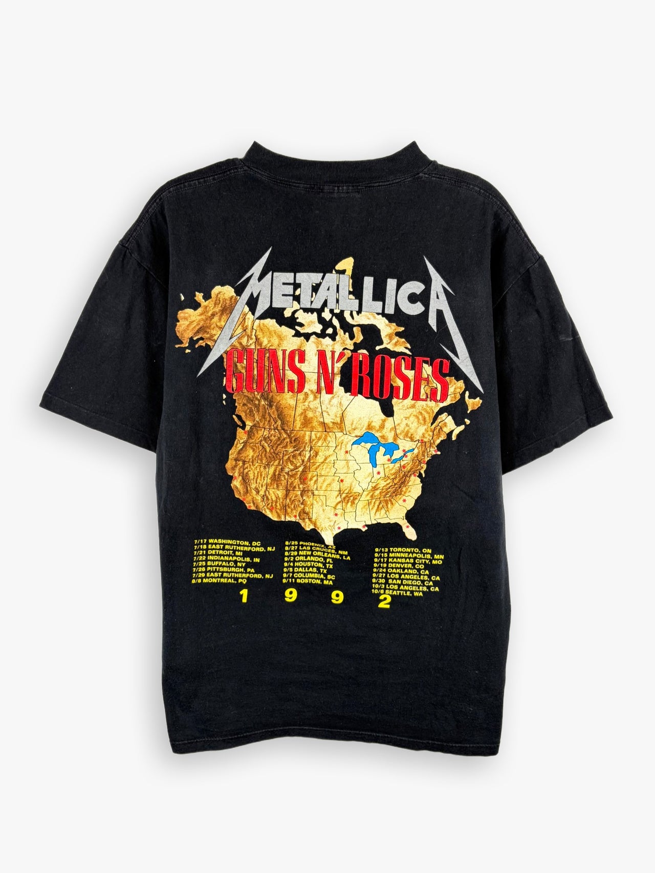 1992 Metallica & Gun’s N’ Roses North America Tour T-Shirt
