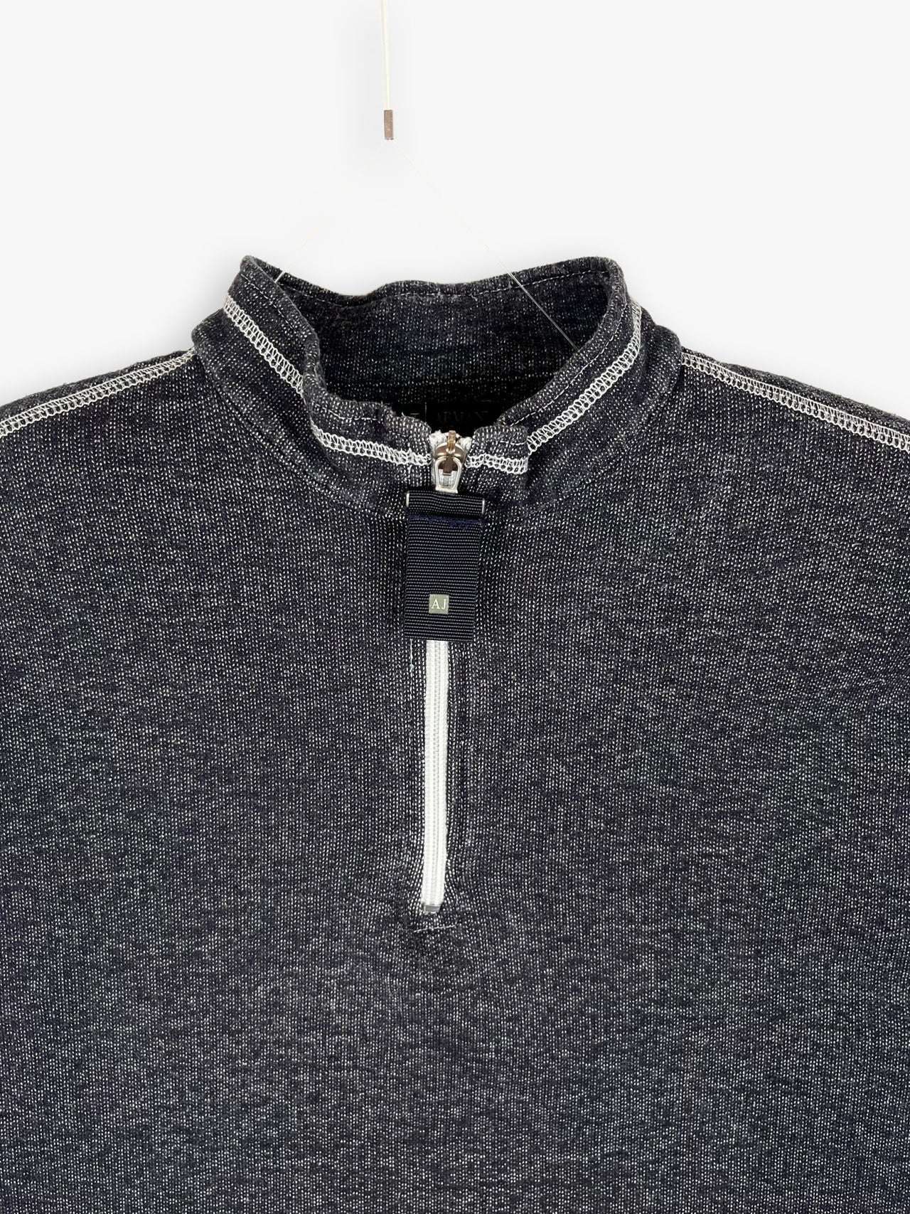 2000s Armani Jeans Quarter Zip Sweater