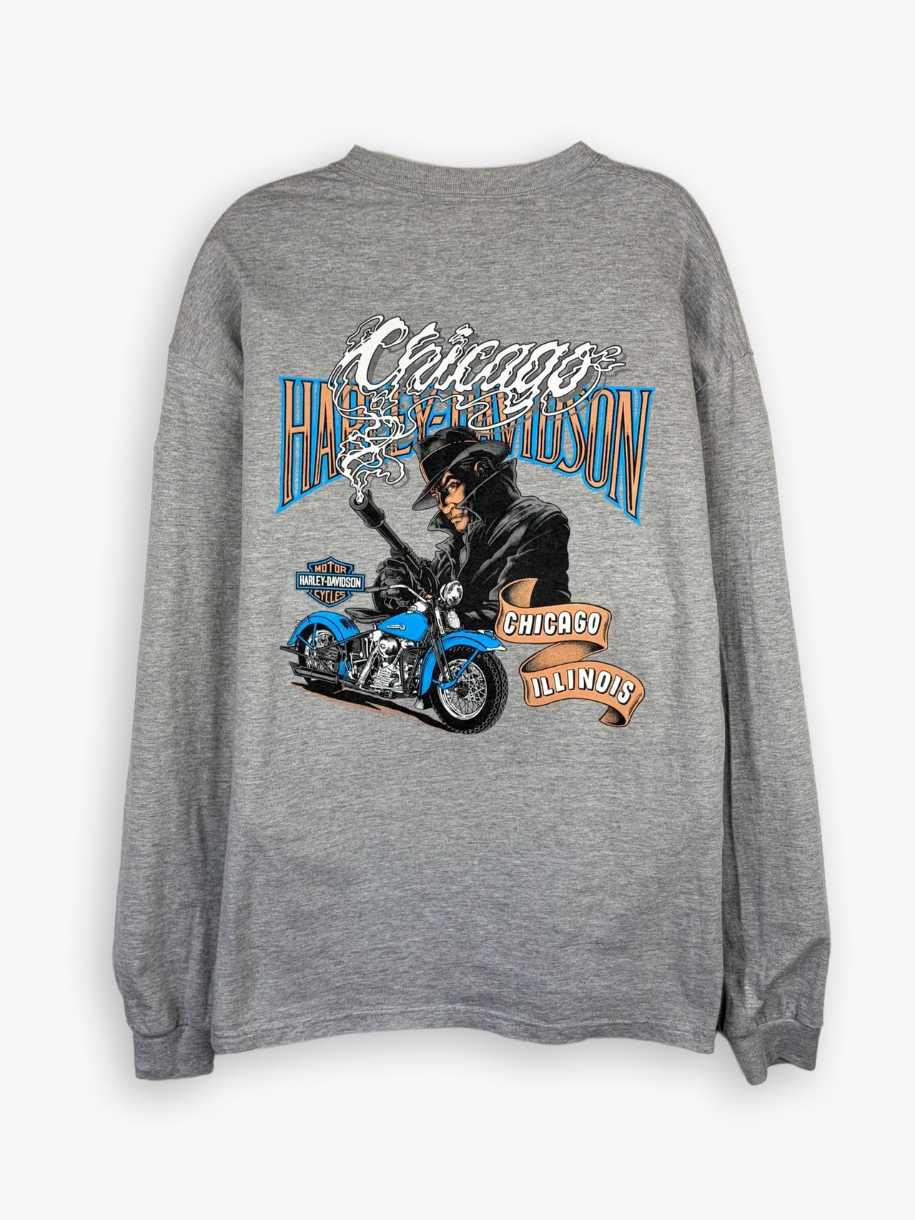1990s Harley Davidson Chicago Illinois Long-sleeve Shirt