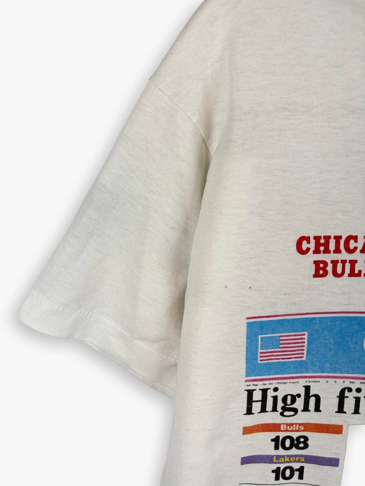 1991 Chicago Bulls NBA Championship Tribune T-Shirt