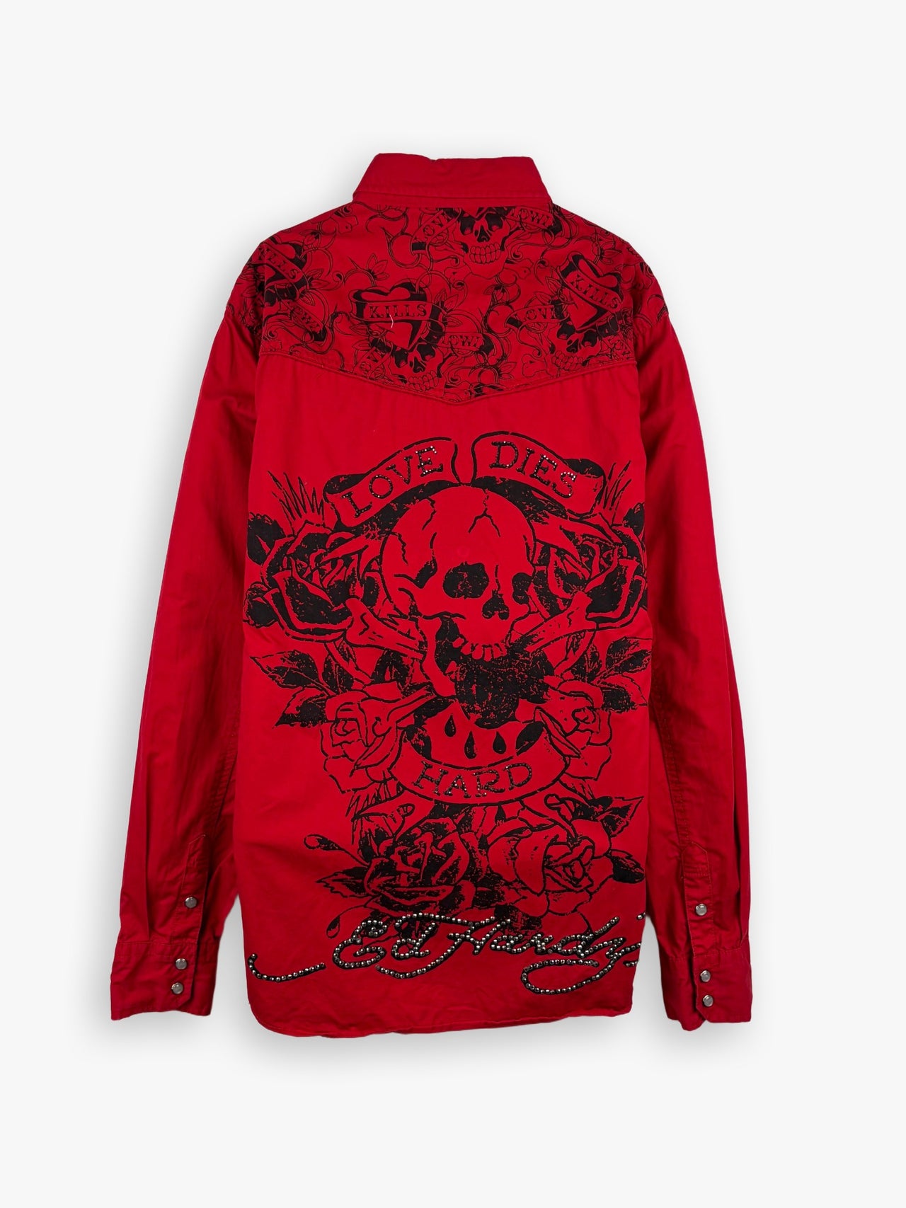 2000s Ed Hardy Button Up Shirt