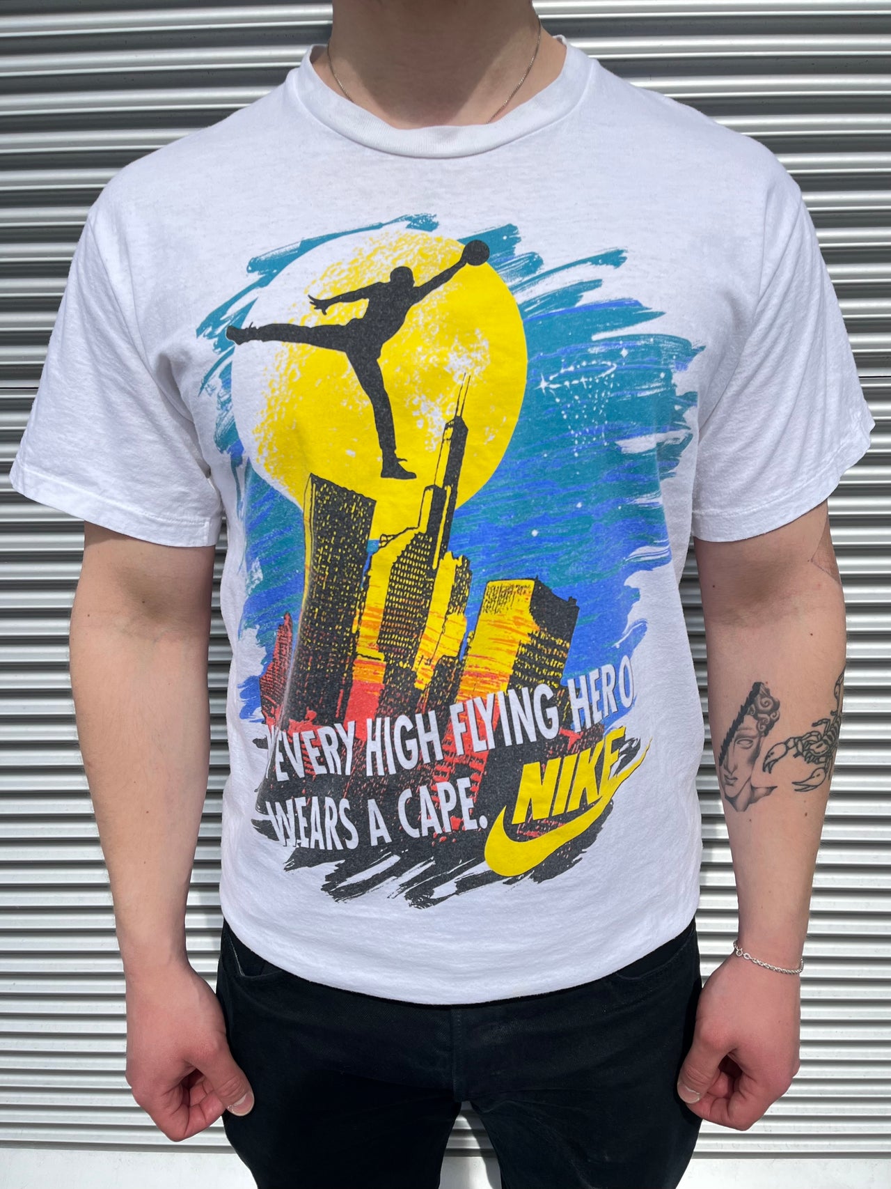 1990s Nike Air Jordan Not Every High Flying Hero Wears a Cape T-Shirt