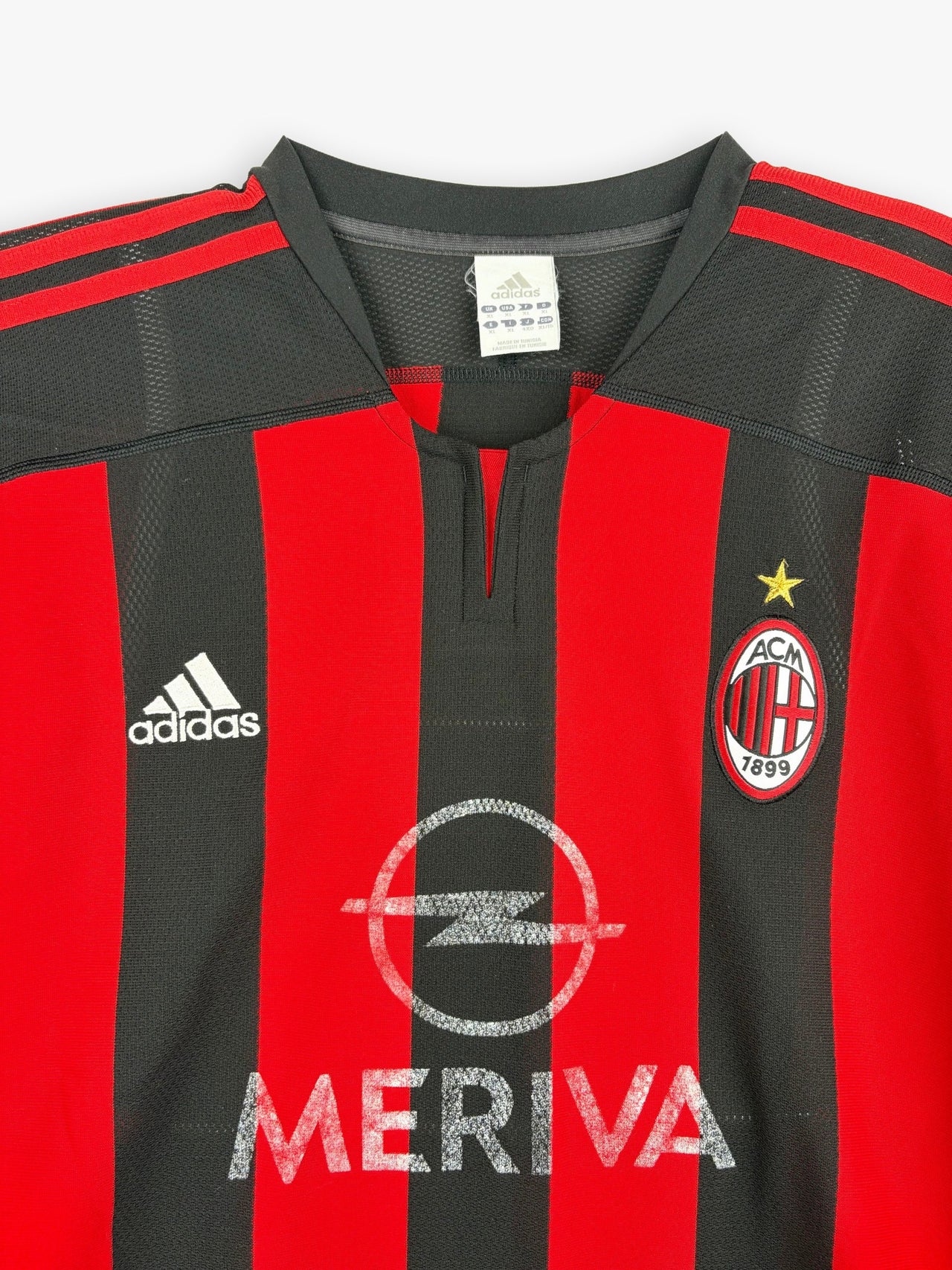 2003-2004 Adidas Ac Milan Serie A Home Kit Shirt