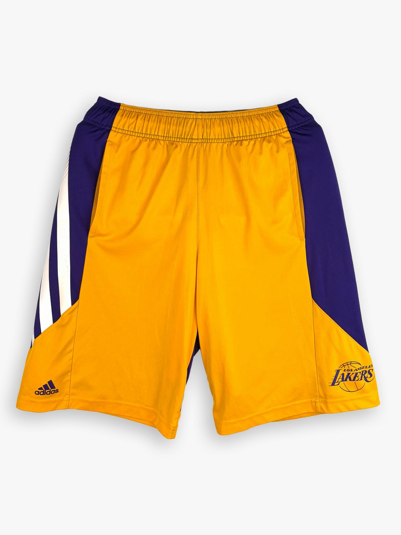2010-2011 Adidas NBA Los Angeles Lakers Basketball Shorts