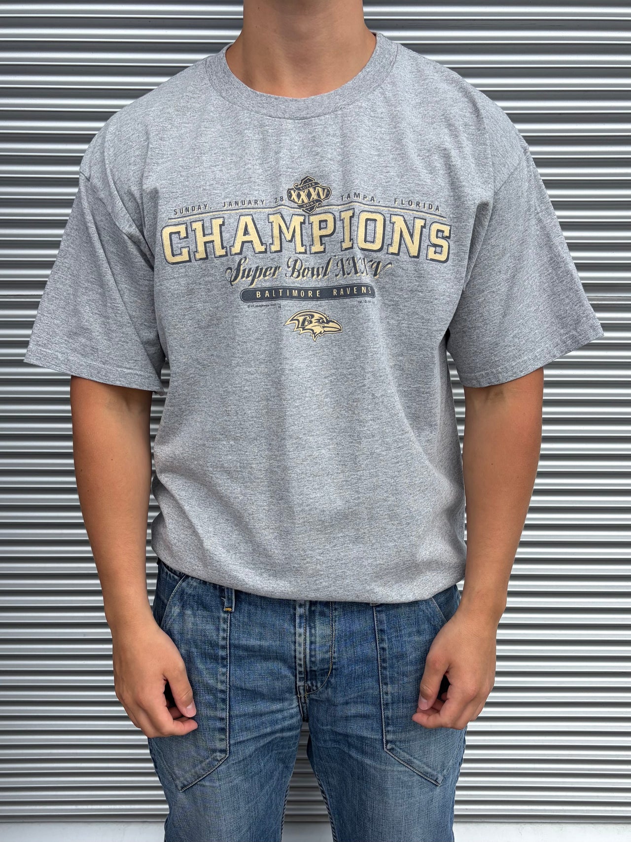 2001 Baltimore Ravens Super Bowl XXXV Champions T-Shirt