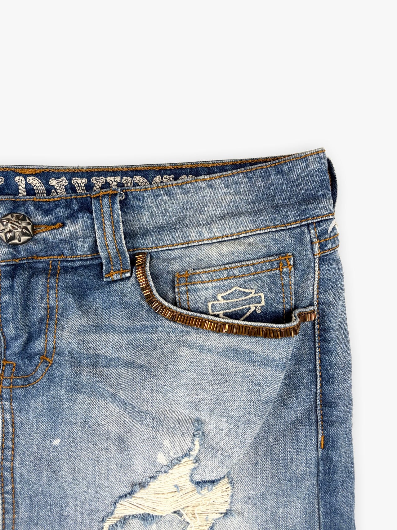 Harley Davidson Denim Skirt