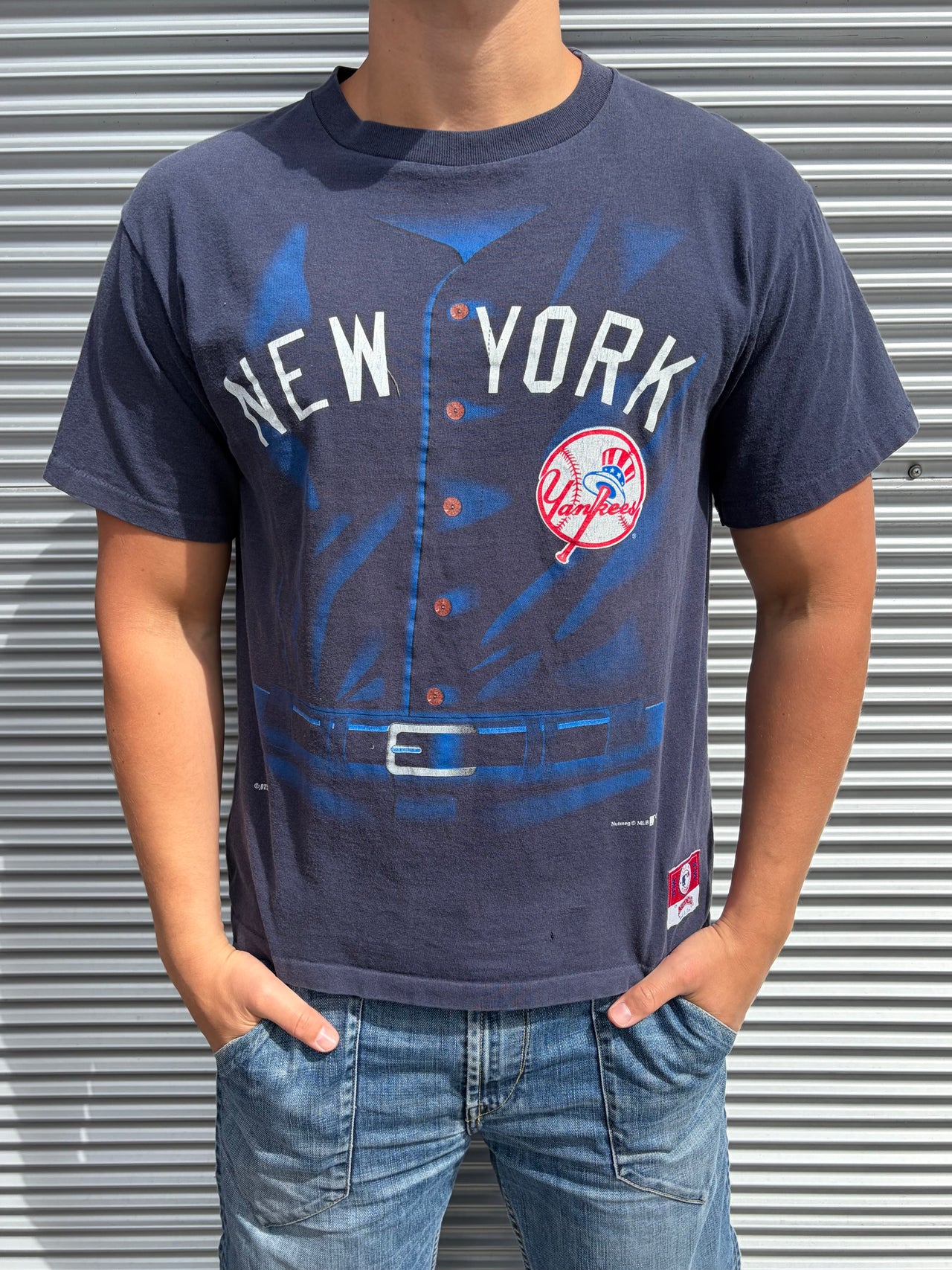 1990s Nutmeg Mills New York Yankees MLB T-Shirt