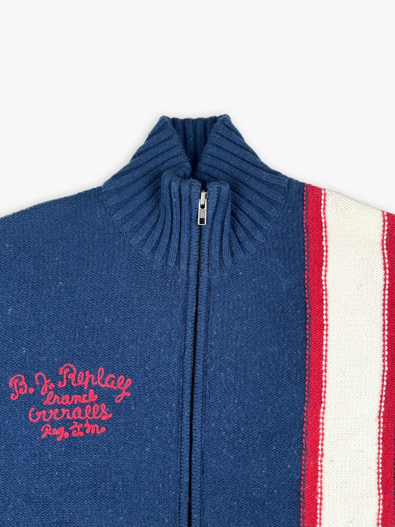 Replay Zip Up Knit Sweater