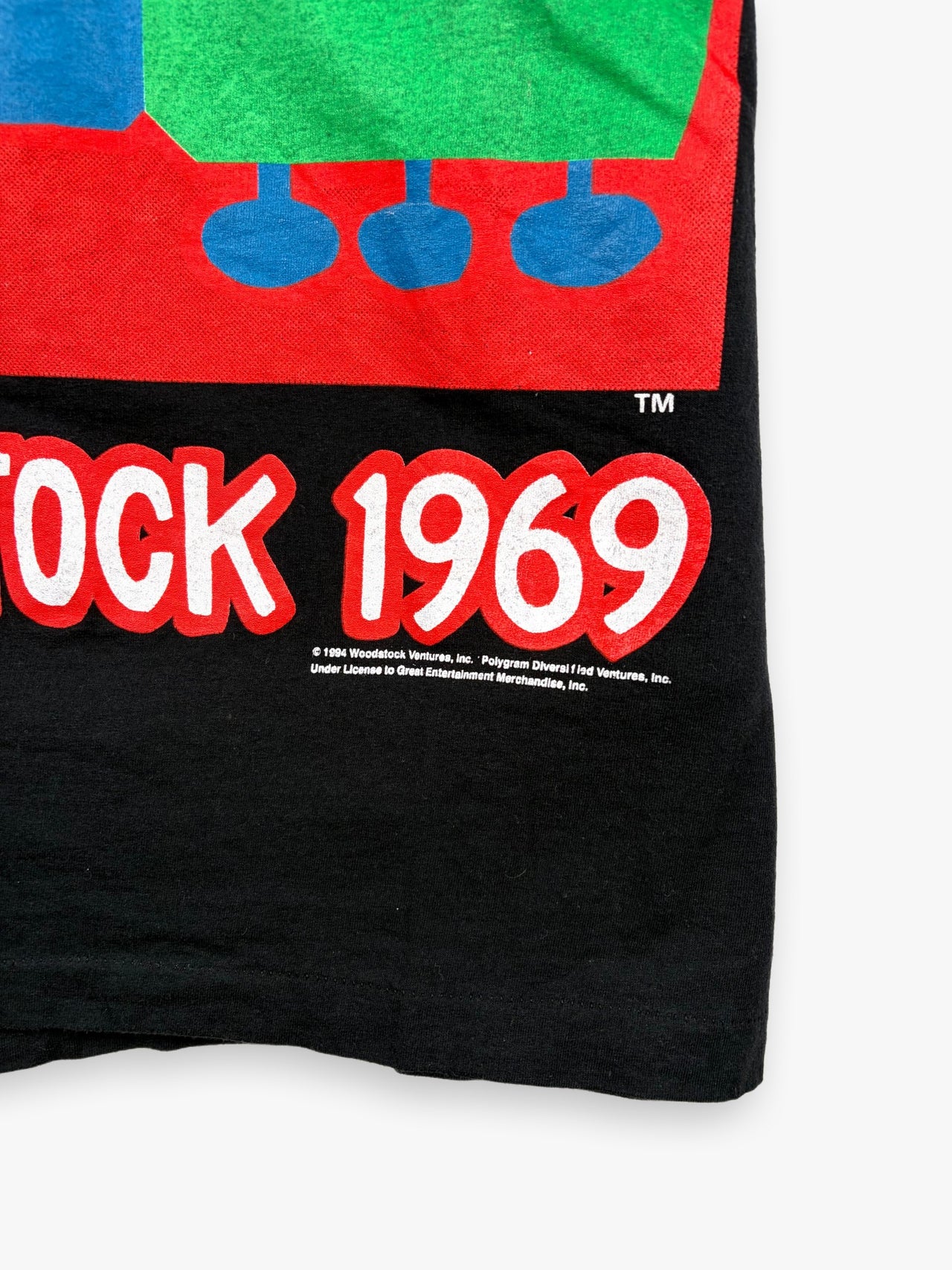1990s Woodstock 1969 Print T-Shirt