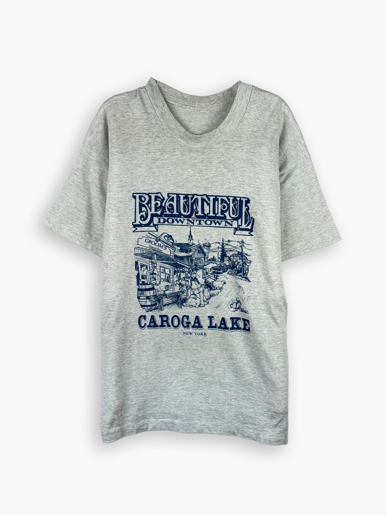1990s Beautiful Downtown Caroga Lake T-Shirt
