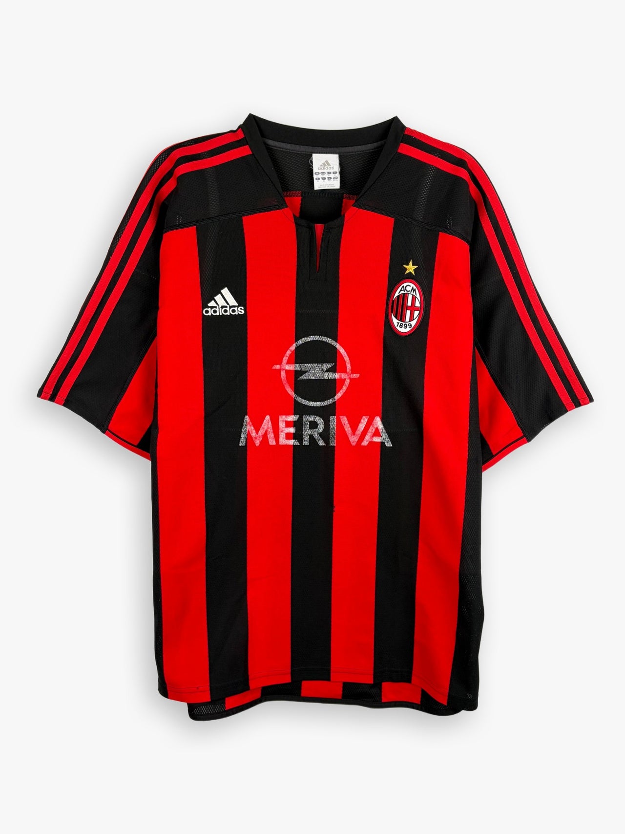 2003-2004 Adidas Ac Milan Serie A Home Kit Shirt
