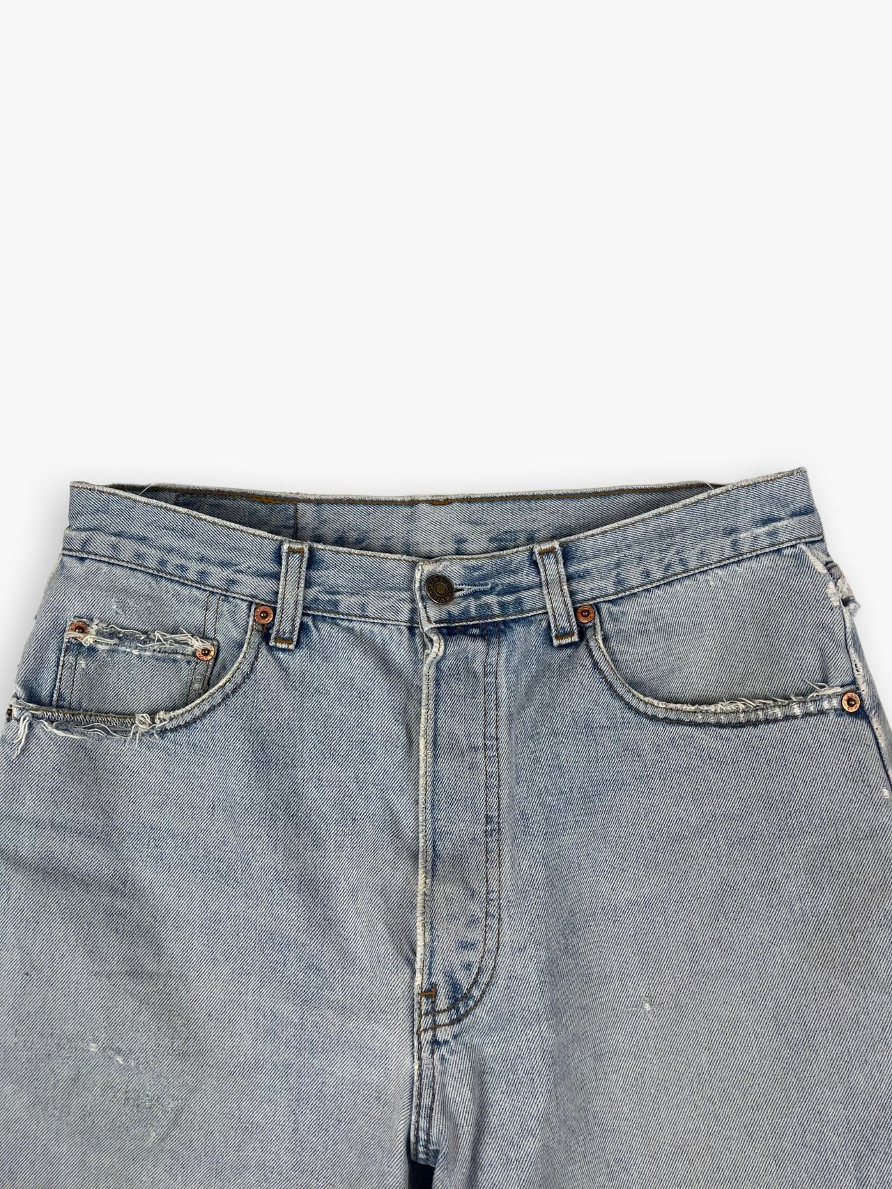 1997 Levi's 641 Orange Tab Denim Shorts