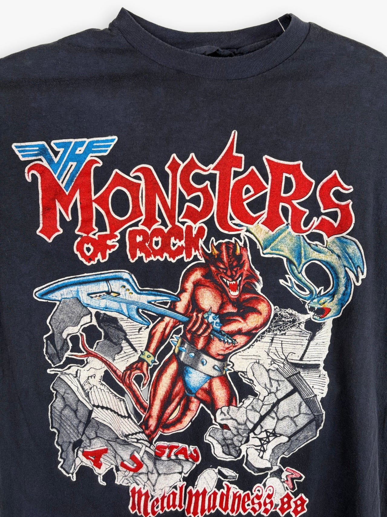 1988 Monsters of Rock Metal Madness Tour T-Shirt