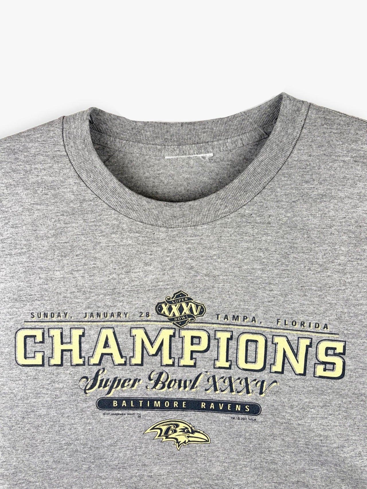 2001 Baltimore Ravens Super Bowl XXXV Champions T-Shirt