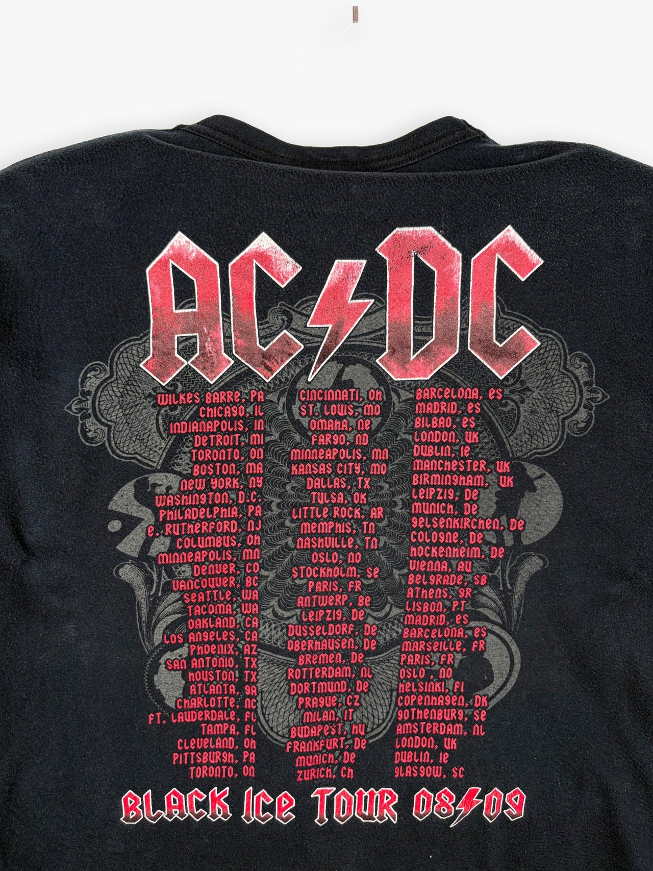 2008 AC/DC Black Ice World Tour T-Shirt