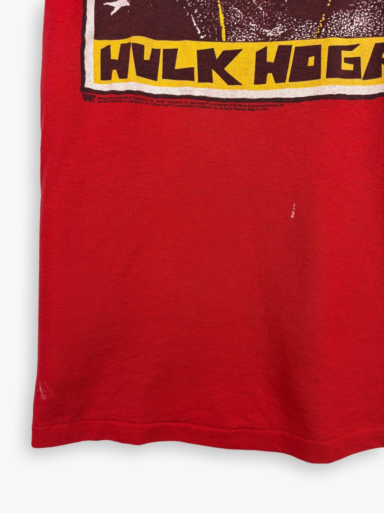 1991 WWF Hulk Hogan WWE Promo T-Shirt