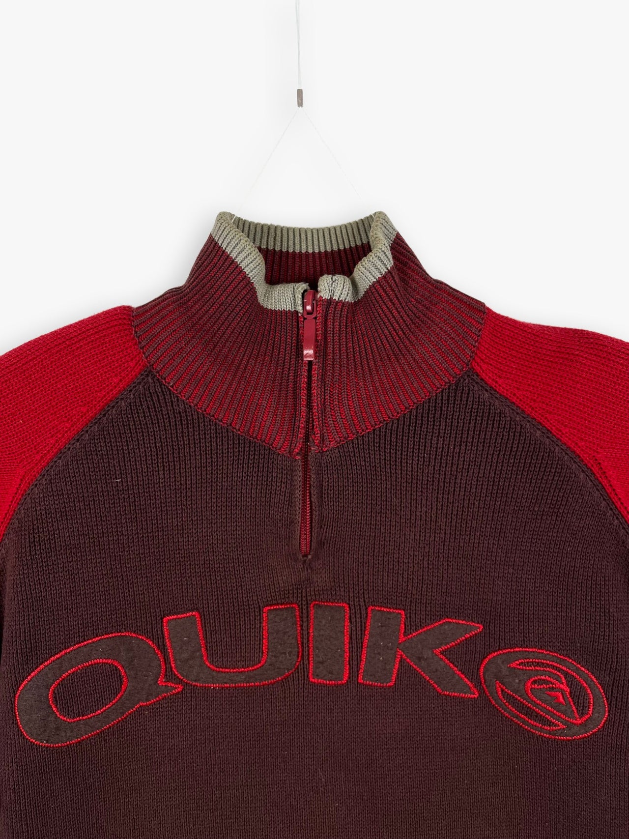 2000s Quiksilver Quater Zip Knit Sweater