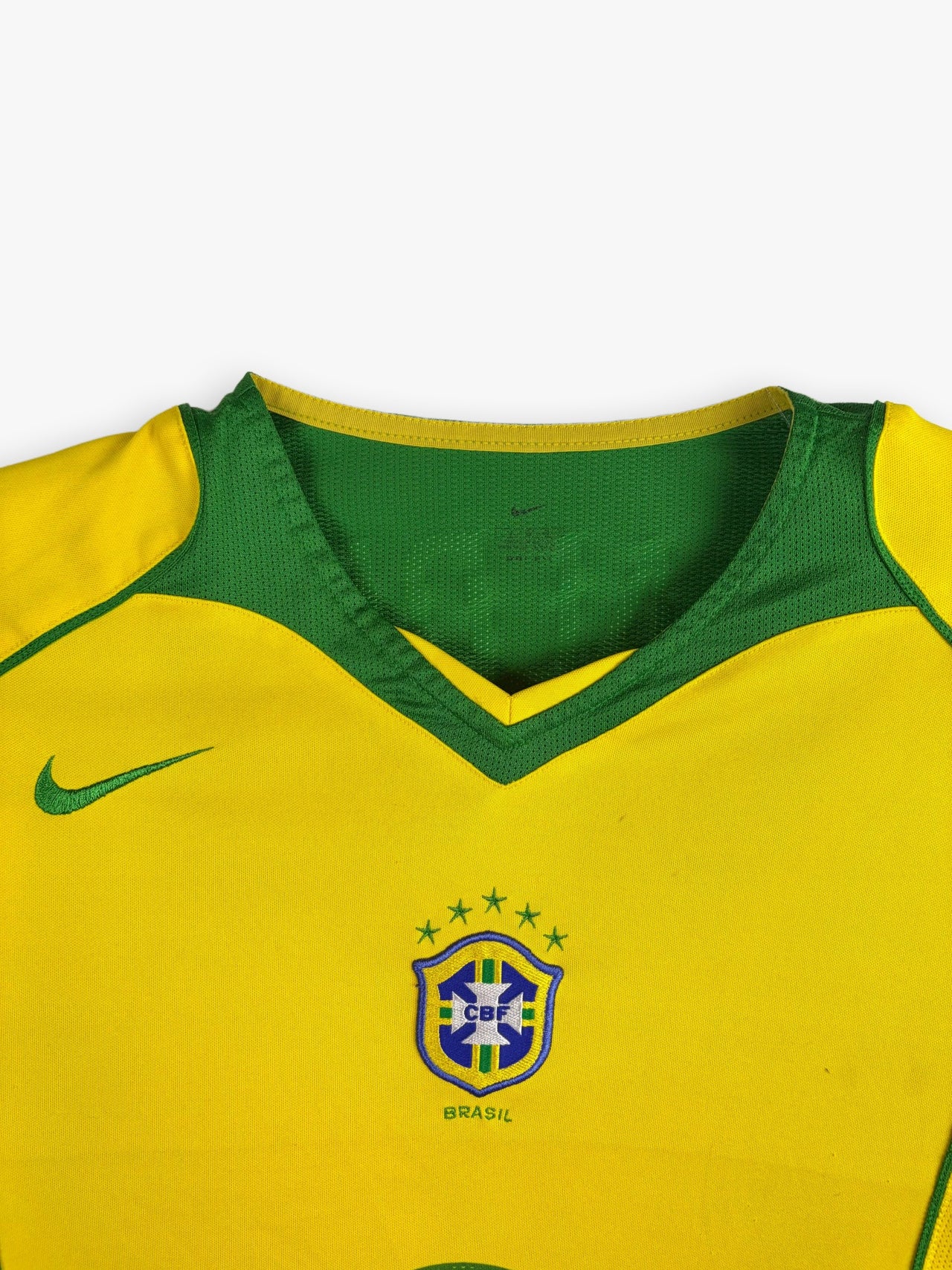 2004 Nike Team Brazil Ronaldinho Home Shirt