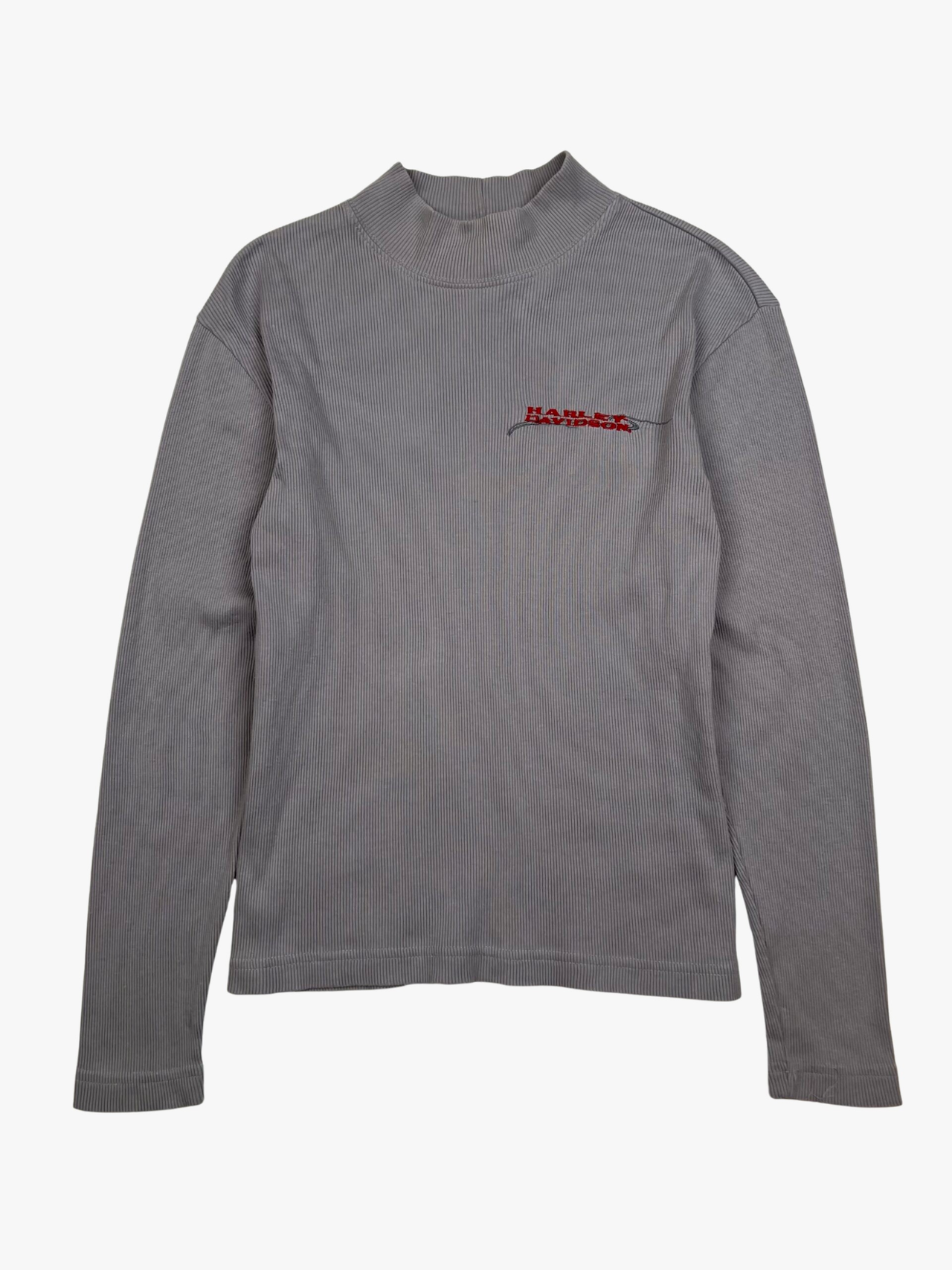 Harley Davidson Ribbed Mock Neck Long-sleeve