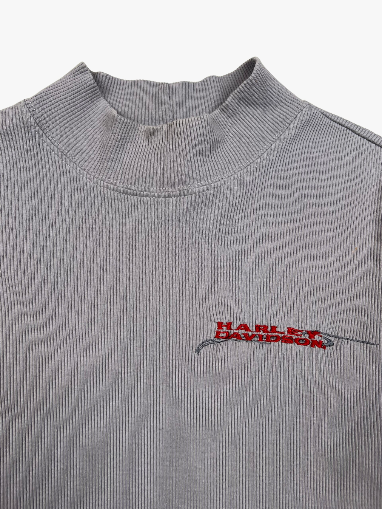 Harley Davidson Ribbed Mock Neck Long-sleeve