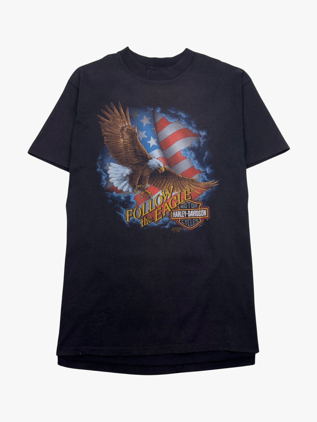 1990's Harley Davidson 3D Emblem T-Shirt