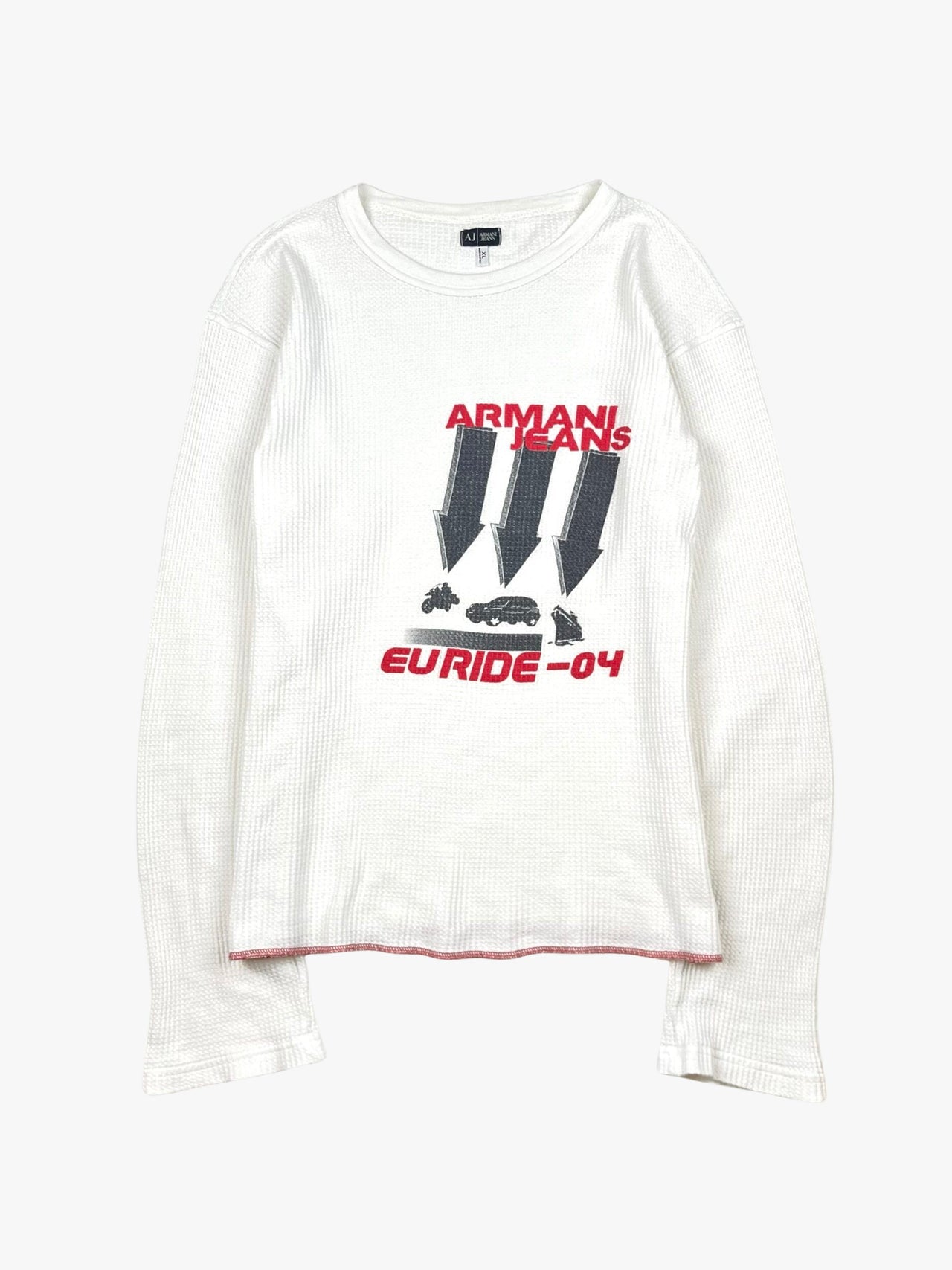 2000s Women's Armani Jeans Thermal Long-sleeve Shirt