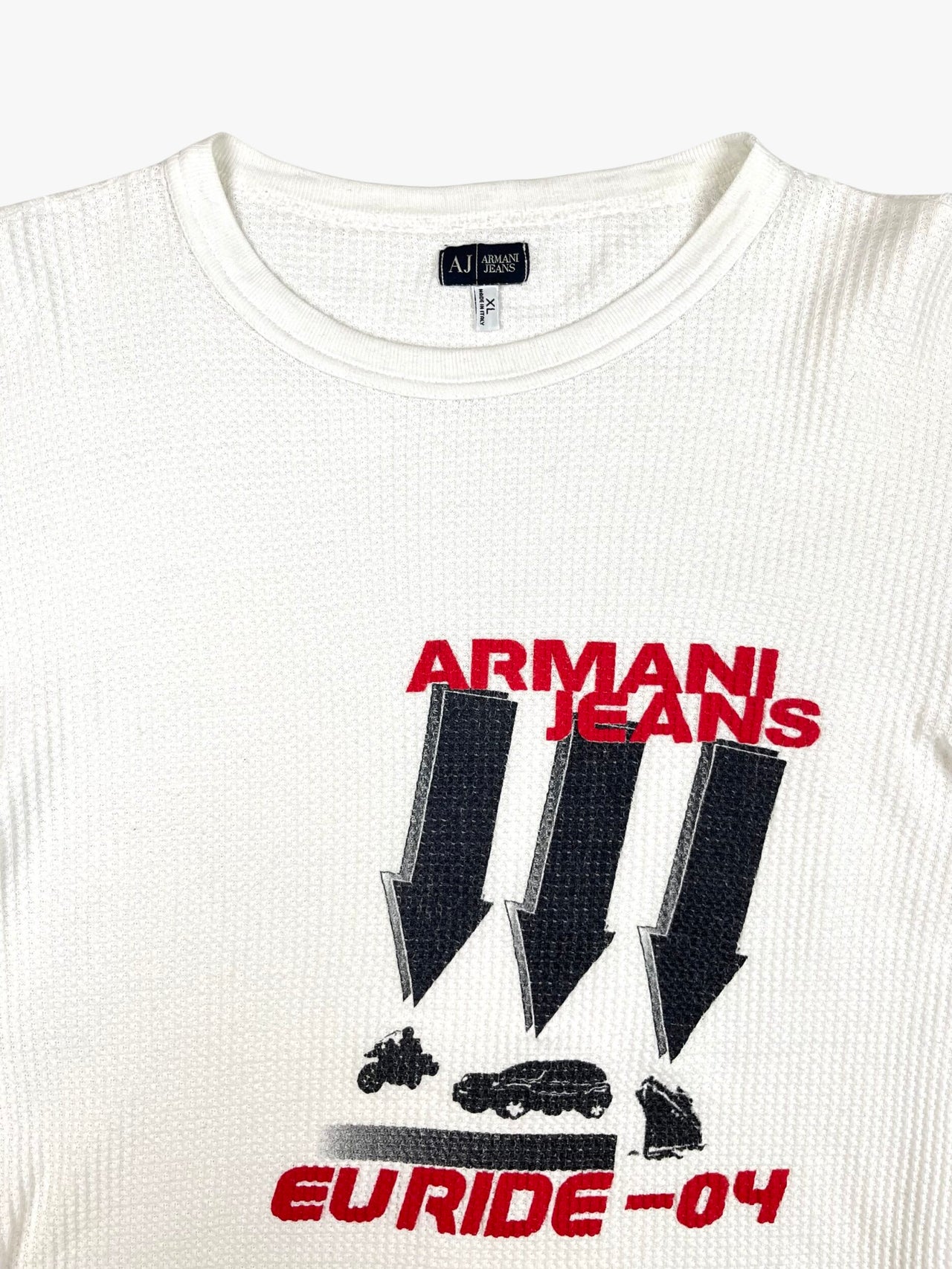 2000s Women's Armani Jeans Thermal Long-sleeve Shirt