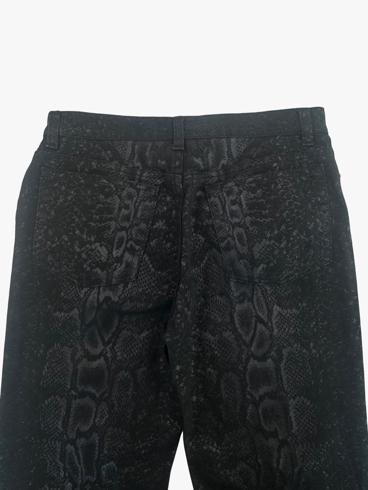 AW1999 Roberto Cavalli Black Serpent Python Jeans