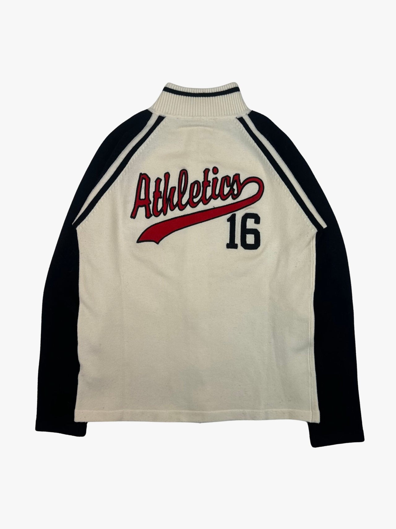 Vintage University Full Zip Knit Sweater