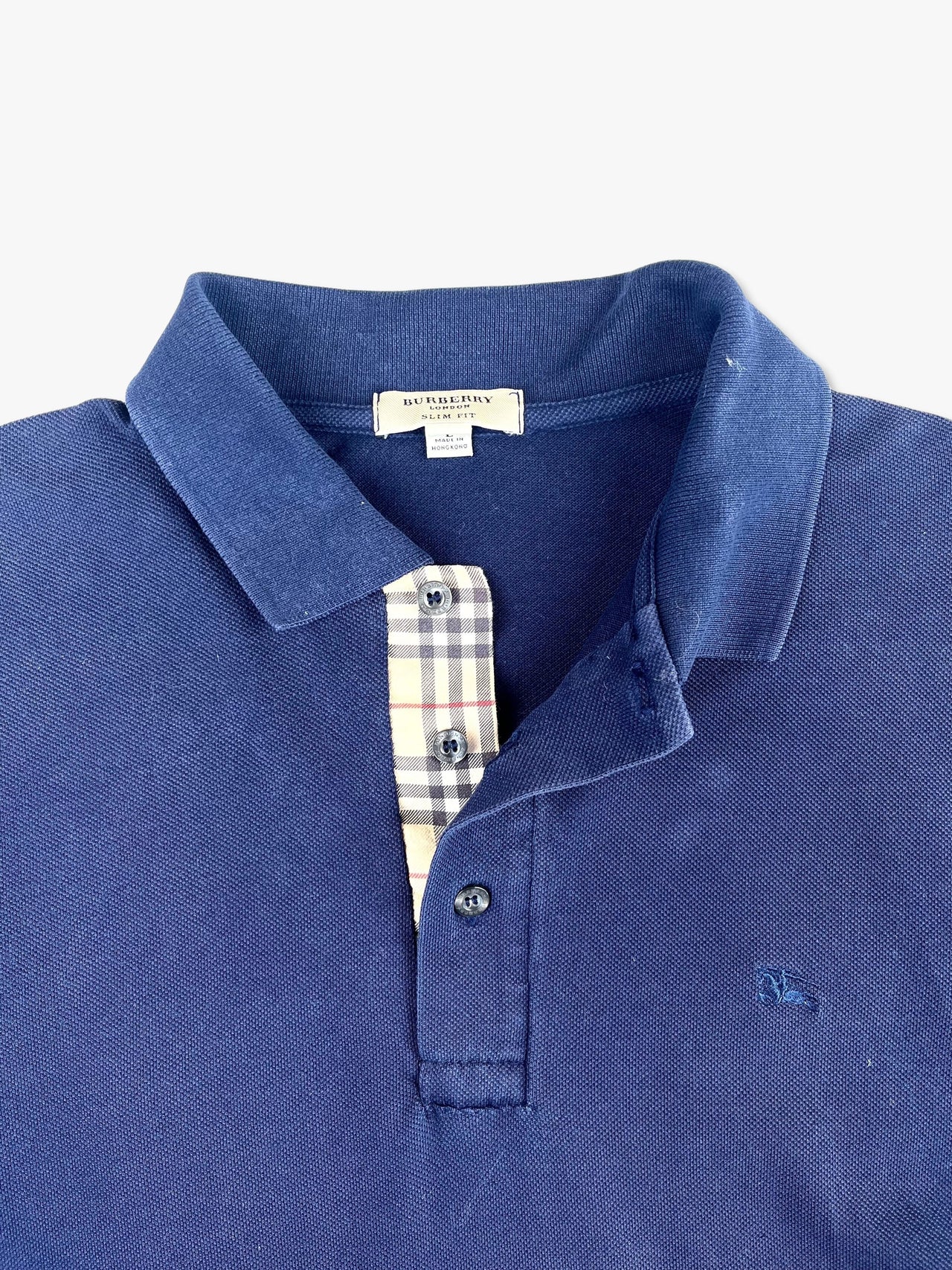 2000s Burberry Long-sleeve Polo Shirt